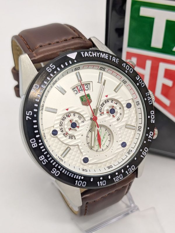 Relógio Masculino Tag Heuer carrera Branco PC - Image 3