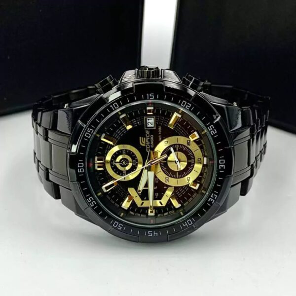 Relógio Casio Edifice Preto DOURADO 2024 - 100% funcional a prova d'agua - Image 3