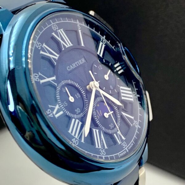 Relogio Cartier pulseira de aço azul - Image 3