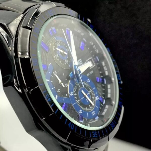 Relógio Casio Edifice Preto azul 2024 - 100% funcional a prova d'agua - Image 4