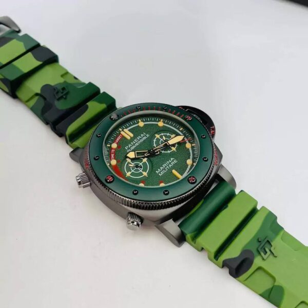 Relógio Masculino Panerai Marina Militare Verde Camuflado - Image 3