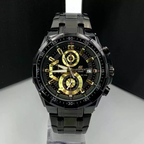 Relógio Casio Edifice Preto DOURADO 2024 - 100% funcional a prova d'agua