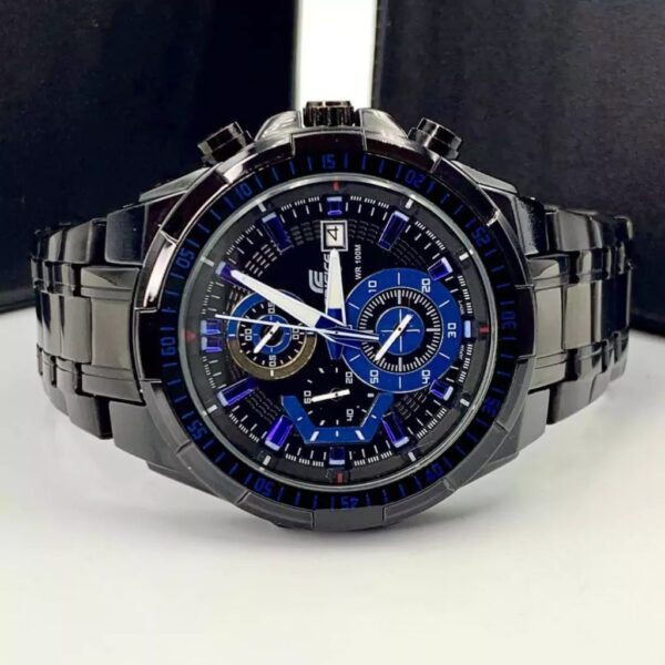 Relógio Casio Edifice Preto azul 2024 - 100% funcional a prova d'agua - Image 3