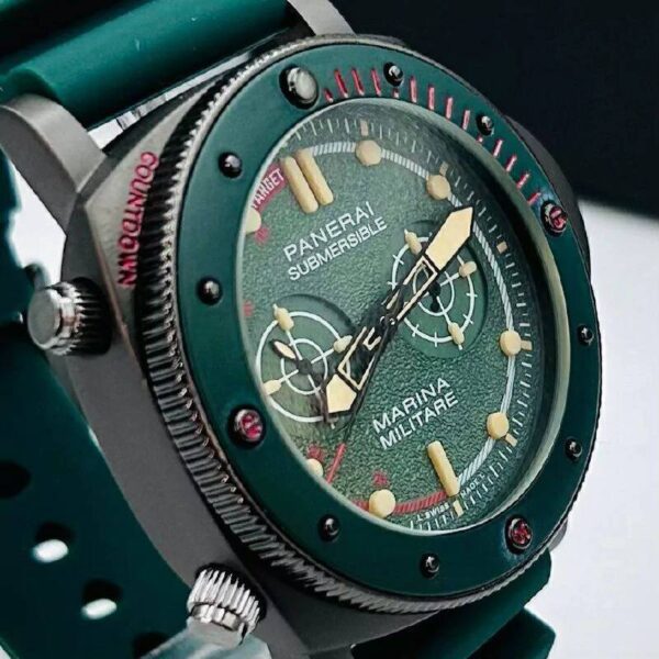 Relógio Masculino Panerai Marina Militare Verde escuro Camuflado - Image 4