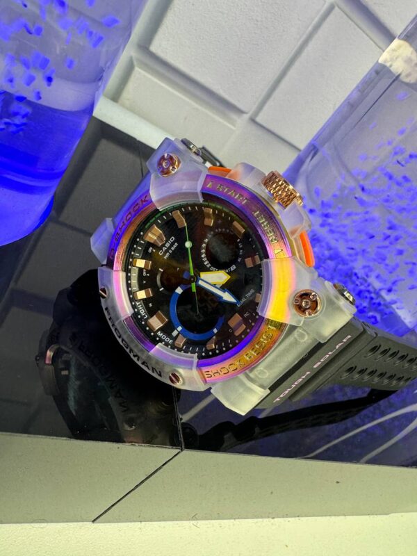 Relógio Masculino G-Shock Frogman Transparente Lilas p/ borracha - Image 2