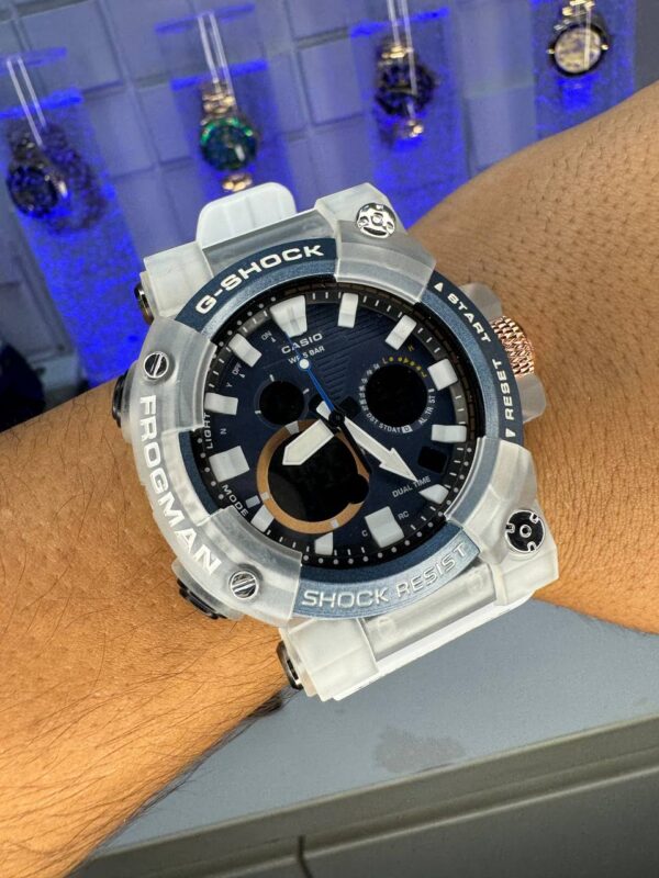 Relógio Masculino G-Shock Frogman Transparente branco p/ borracha - Image 2